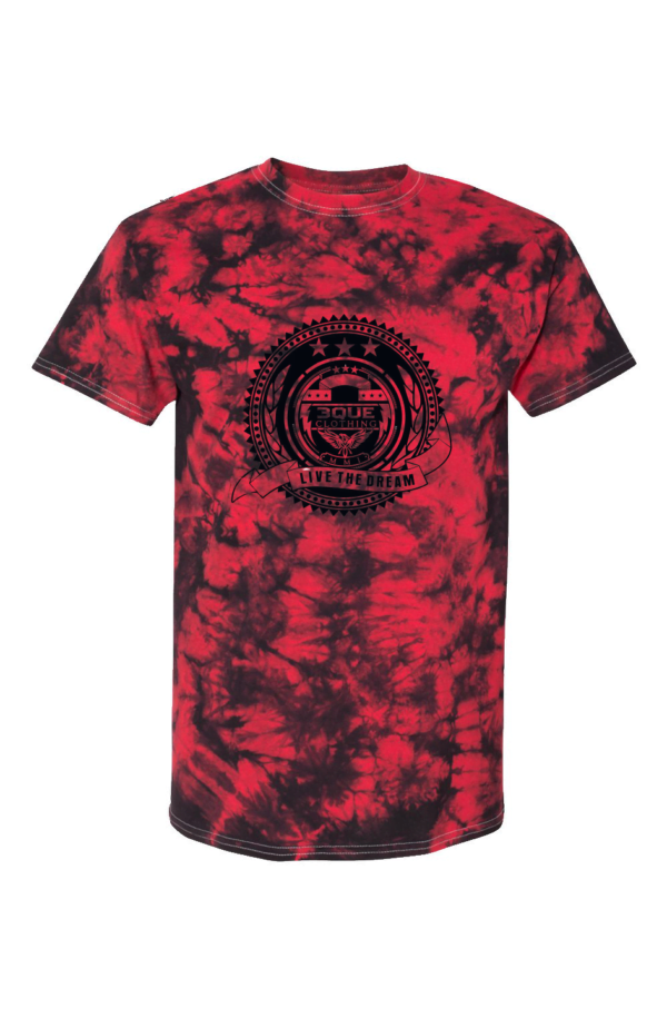 3Que Red Crystal Tie-Dye Tee