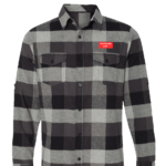 Relentless Long Sleeve Flannel Grey And Black